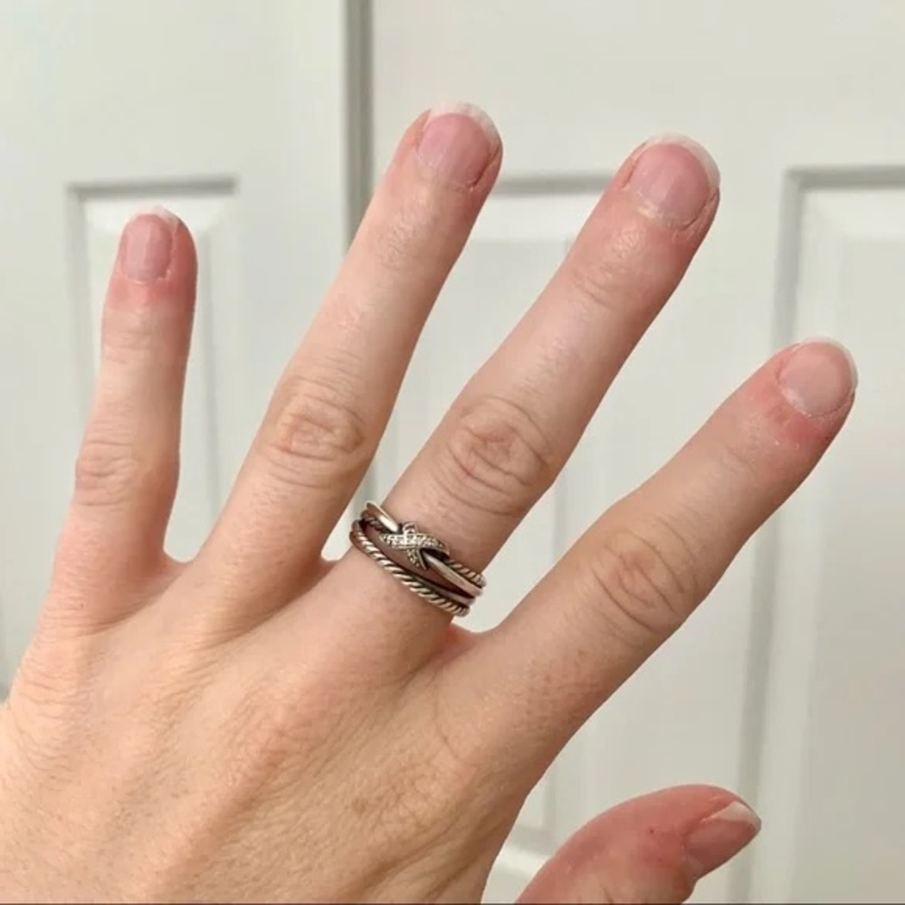 David Yurman X Crossover ring with Diamonds